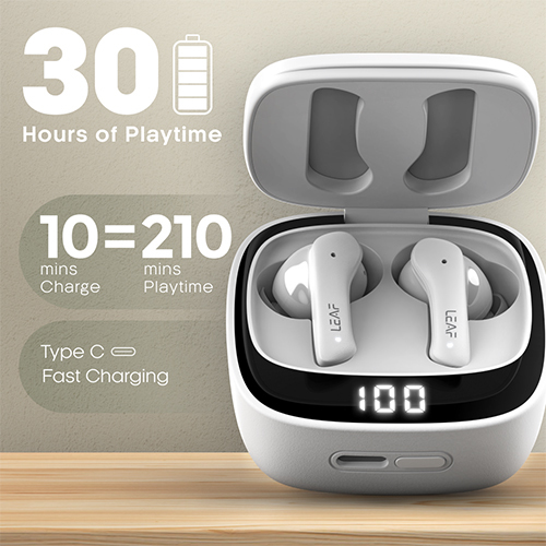 X614 White Earbuds - Body Material: Abs Plastic