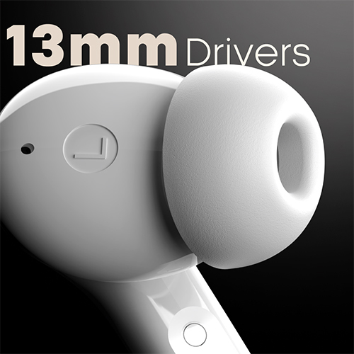 X614 White Earbuds - Body Material: Abs Plastic