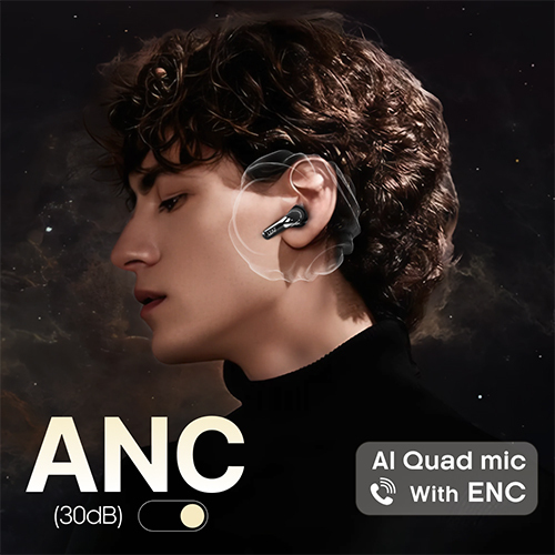 X714 Black Earbuds - Body Material: Abs Plastic
