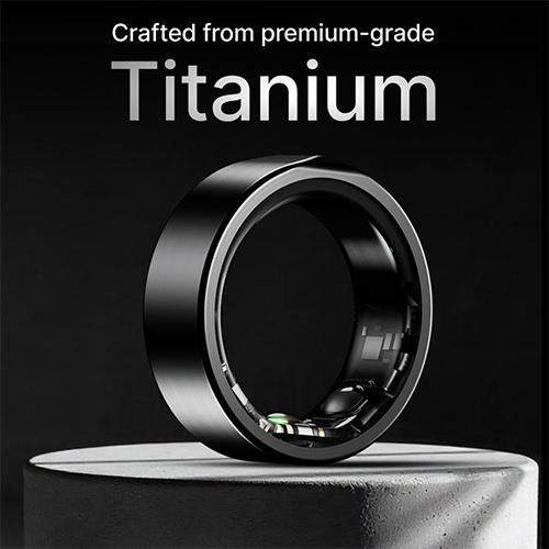 Halo Black Smart Ring - Gender: Men