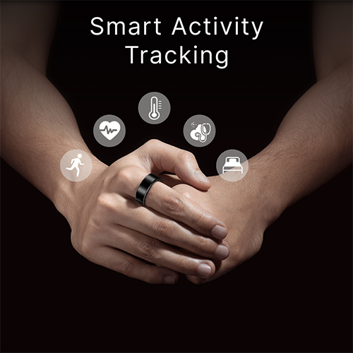 Halo Black Smart Ring