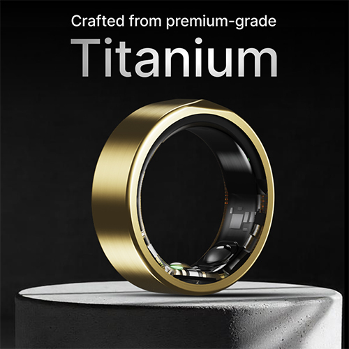 Halo Gold Smart Ring - Color: Golden