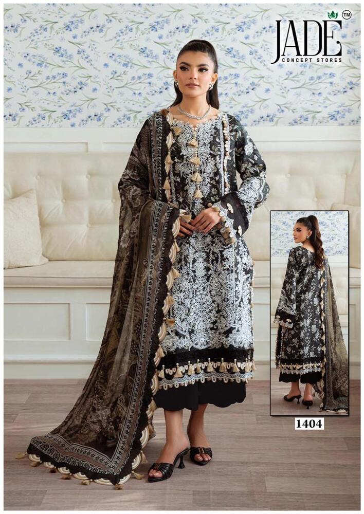 Jade Binsaeed Vol-14  Karachi Dress Material