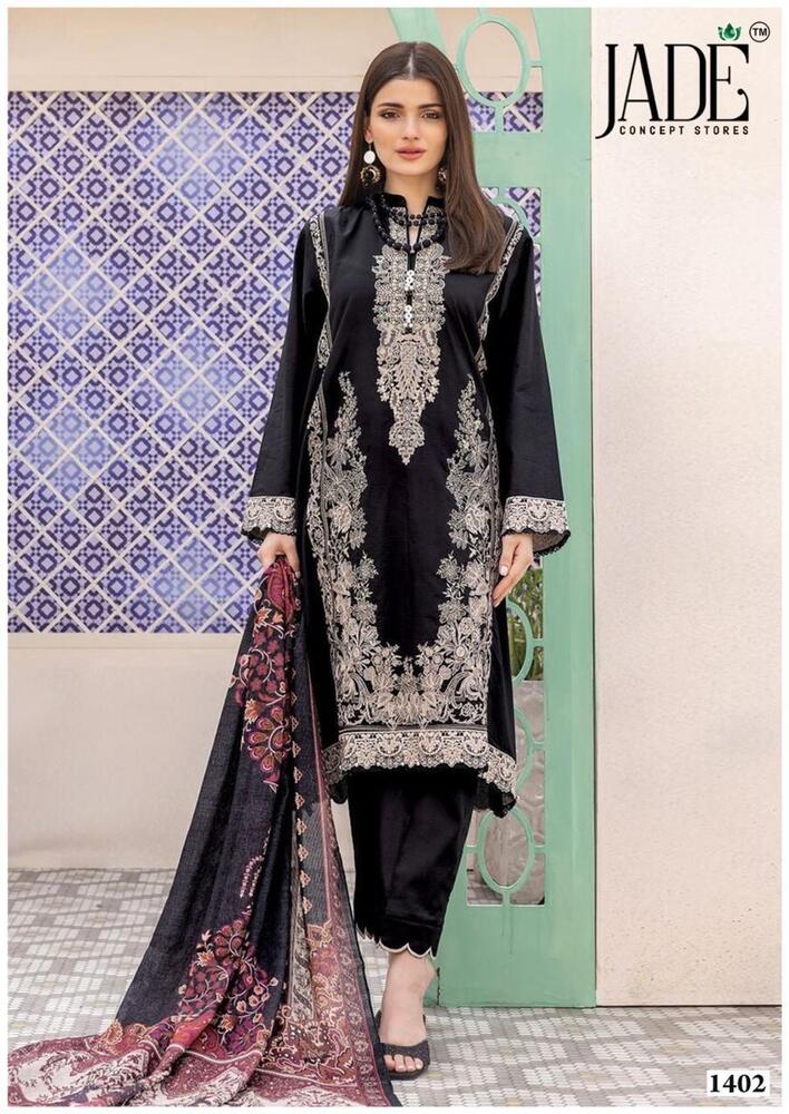 Jade Binsaeed Vol-14  Karachi Dress Material