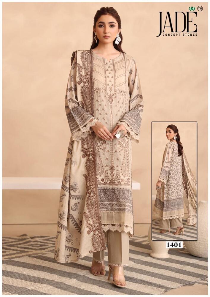 Jade Binsaeed Vol-14  Karachi Dress Material