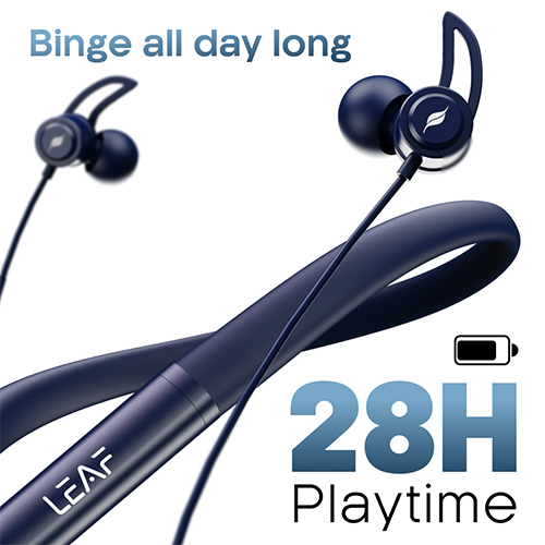 Rush X342 Midnight Blue Wireless Neckband - Body Material: Abs Plastic
