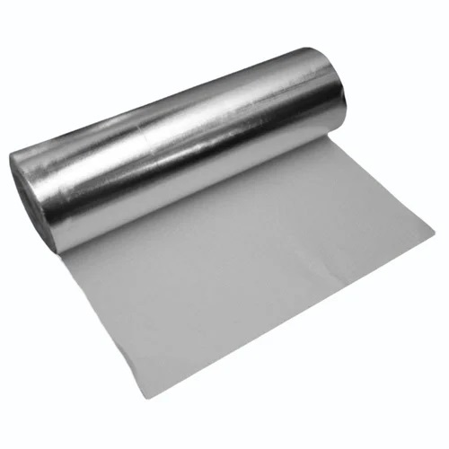 Alufoil Laminated Glass Fabric - Color: Silver