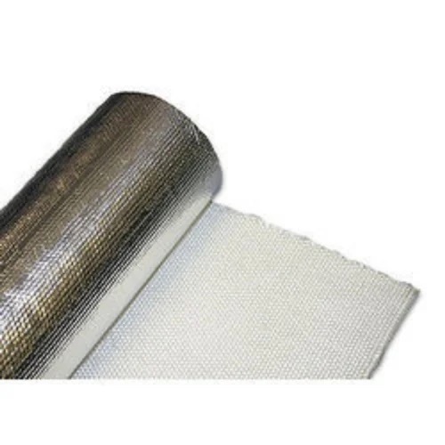 Aluminium Foil Laminated Fiberglass Cloth - Color: Silver