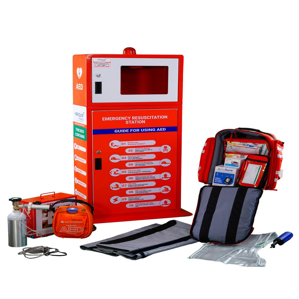 Emergency Resuscitation Station - Color: Red And White