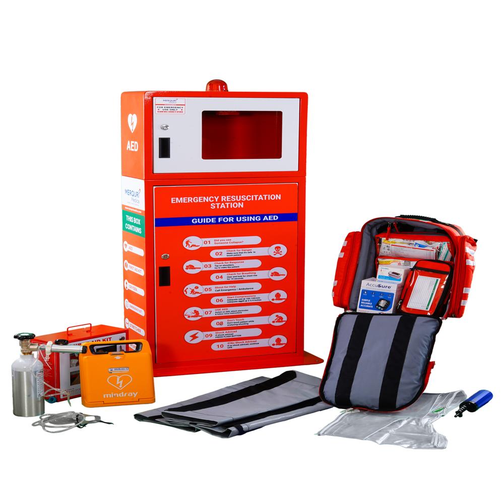Emergency Resuscitation Station - Color: Red And White