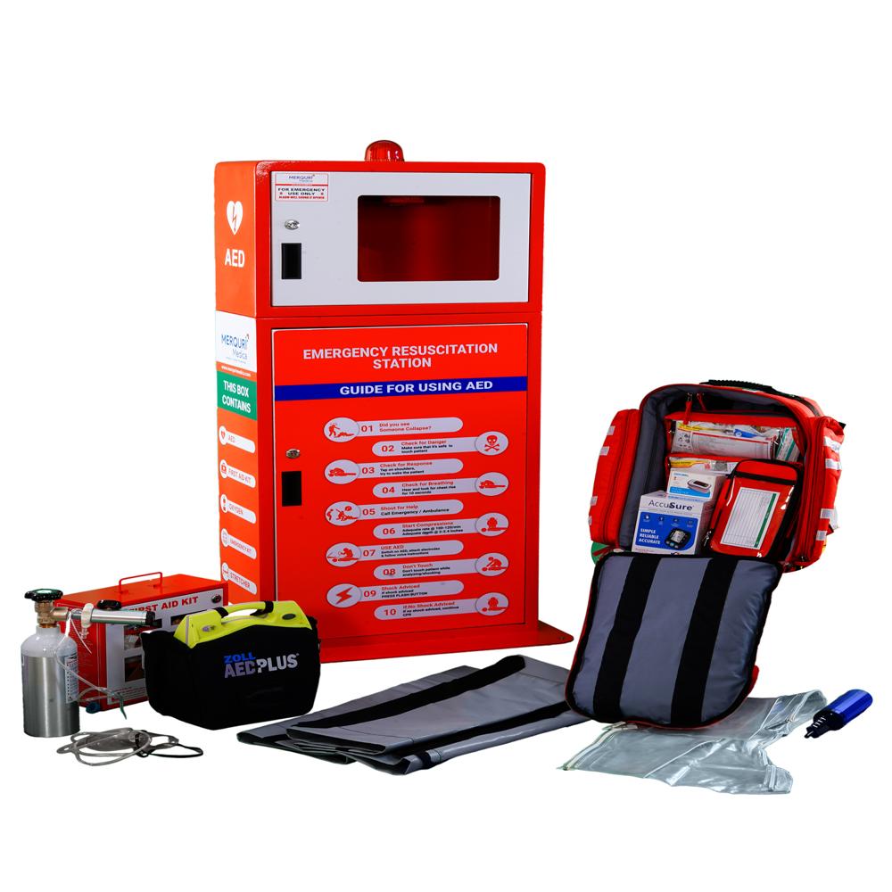Emergency Resuscitation Station - Color: Red And White