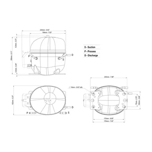 Embraco Compressor NEK6217GK
