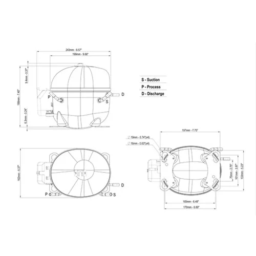 Embraco Compressor Nek6170z