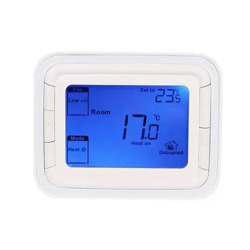 Honeywell T6861H2Wb Fan Coil On-Off Thermostat With Blue Backlight - Dimension (L*W*H): 1.7D X 12W X 9.5 Centimeter (Cm)