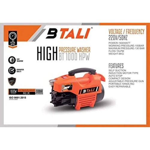 Btali High Pressure Washer Bt 1000Hpw - Features: Durable