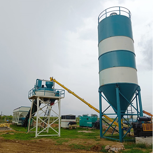 Concrete Batching Plant - Color: White