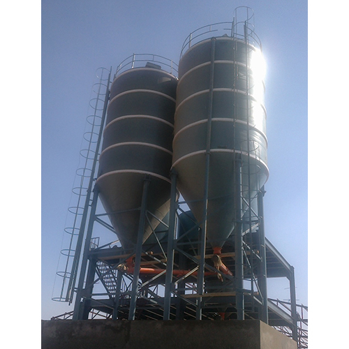 Cement Silo - Finish: Painted