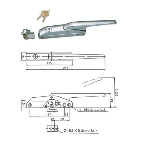 Edgemount Mechanical Latch CM 1200 L