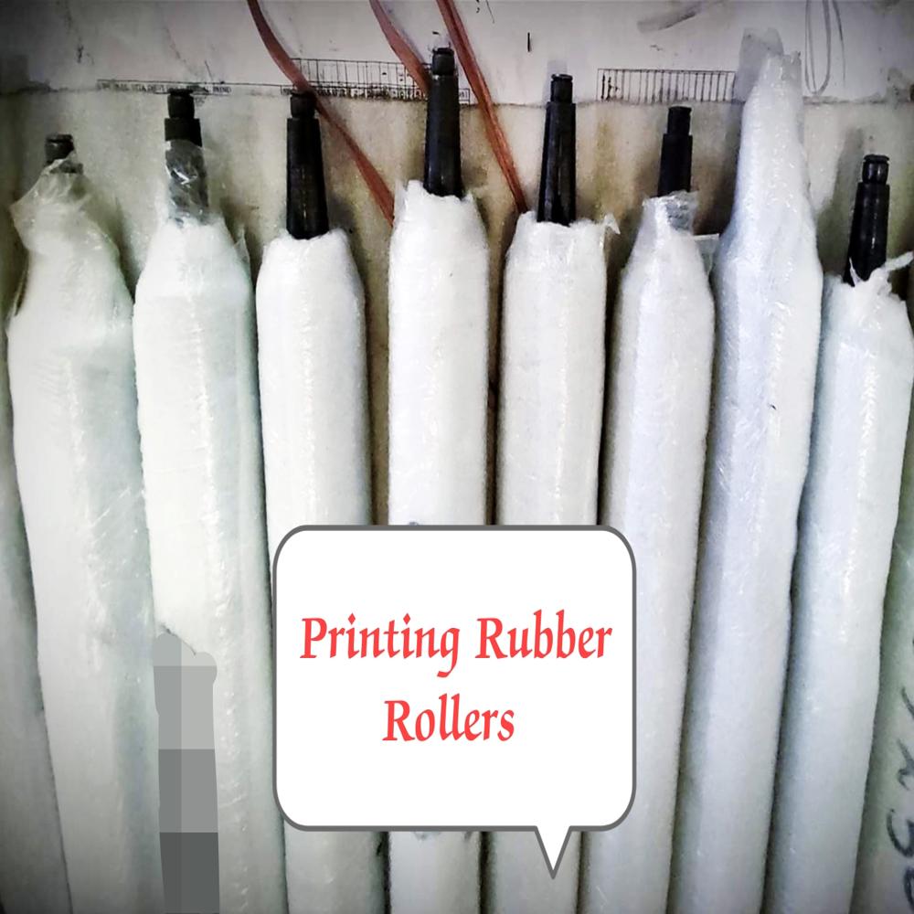 High Grade Offset Printing Rubber Roller - Rigid Synthetic Rubber, Various Sizes Available | Enhanced Durability, Optimal Ink Transfer Performance