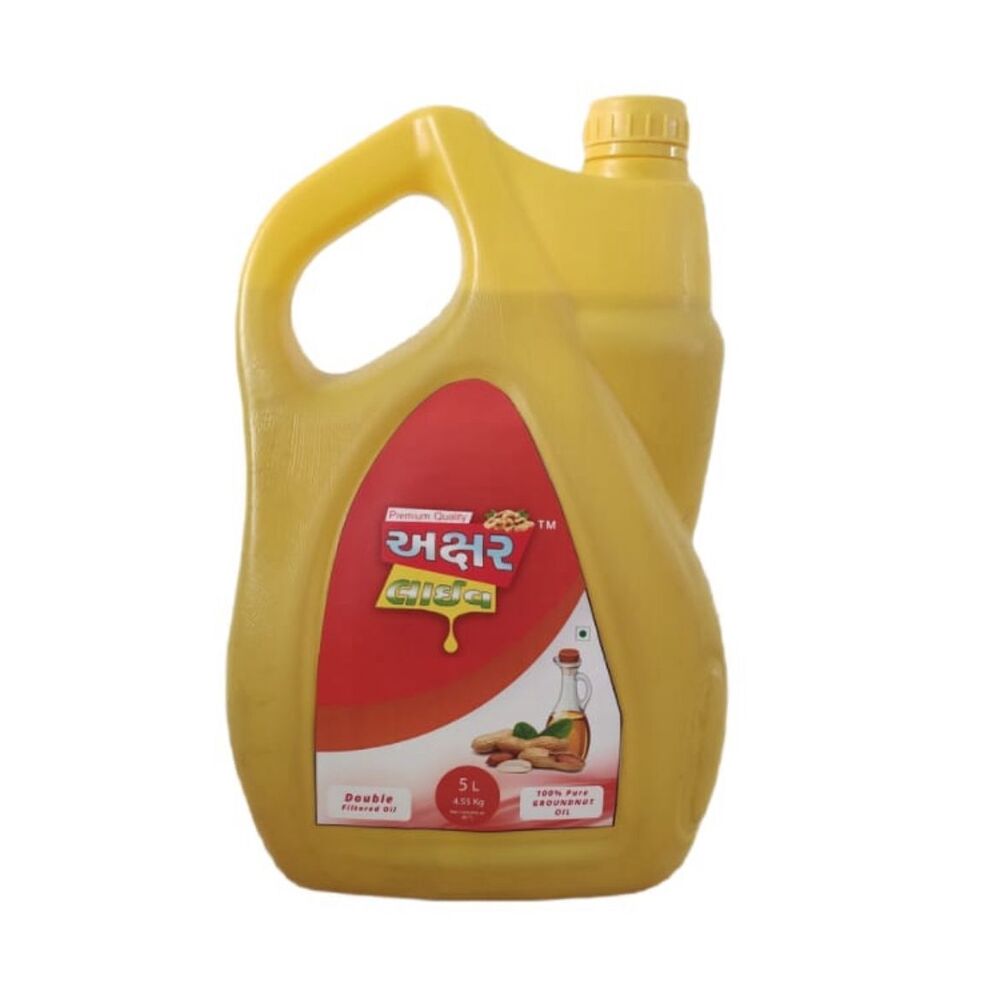 5L 100% Pure Groundnut Oil - Cultivation Type: Organic