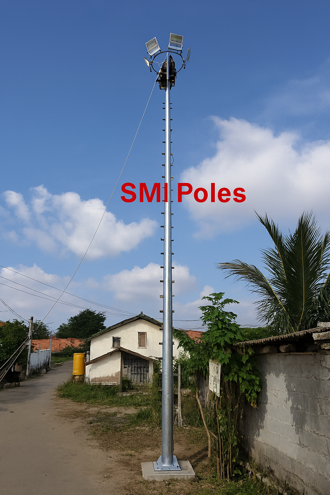 12 Meter High Mast Lighting Pole