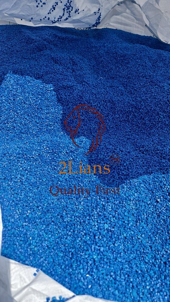 HDPE blue drum recycled pellets blue