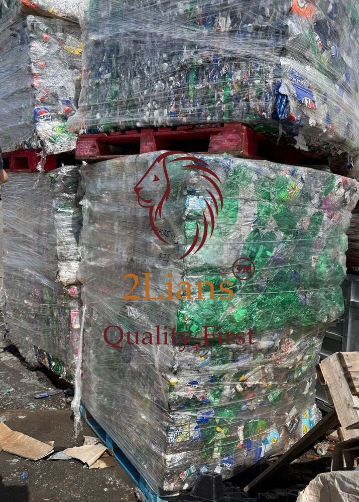 PET bottels on bales Mix color