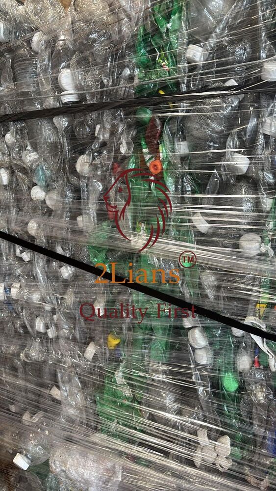 PET bottels on bales Mix color