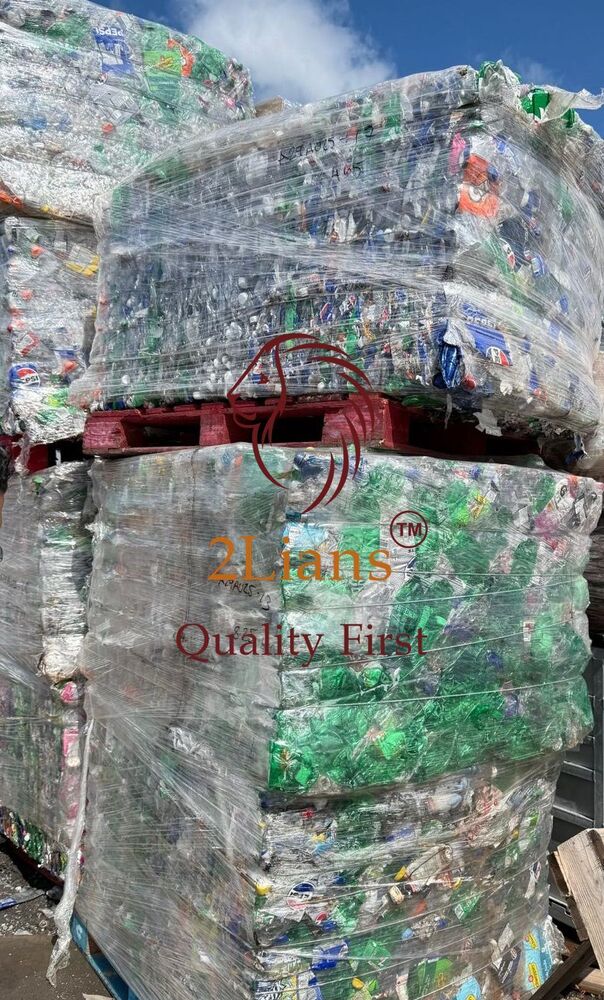 PET bottels on bales Mix color