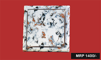 Bpt F56 S Front Plate Marble - Color: White