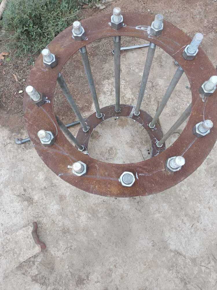 Outdoor High Mast Pole Civil Work Installation