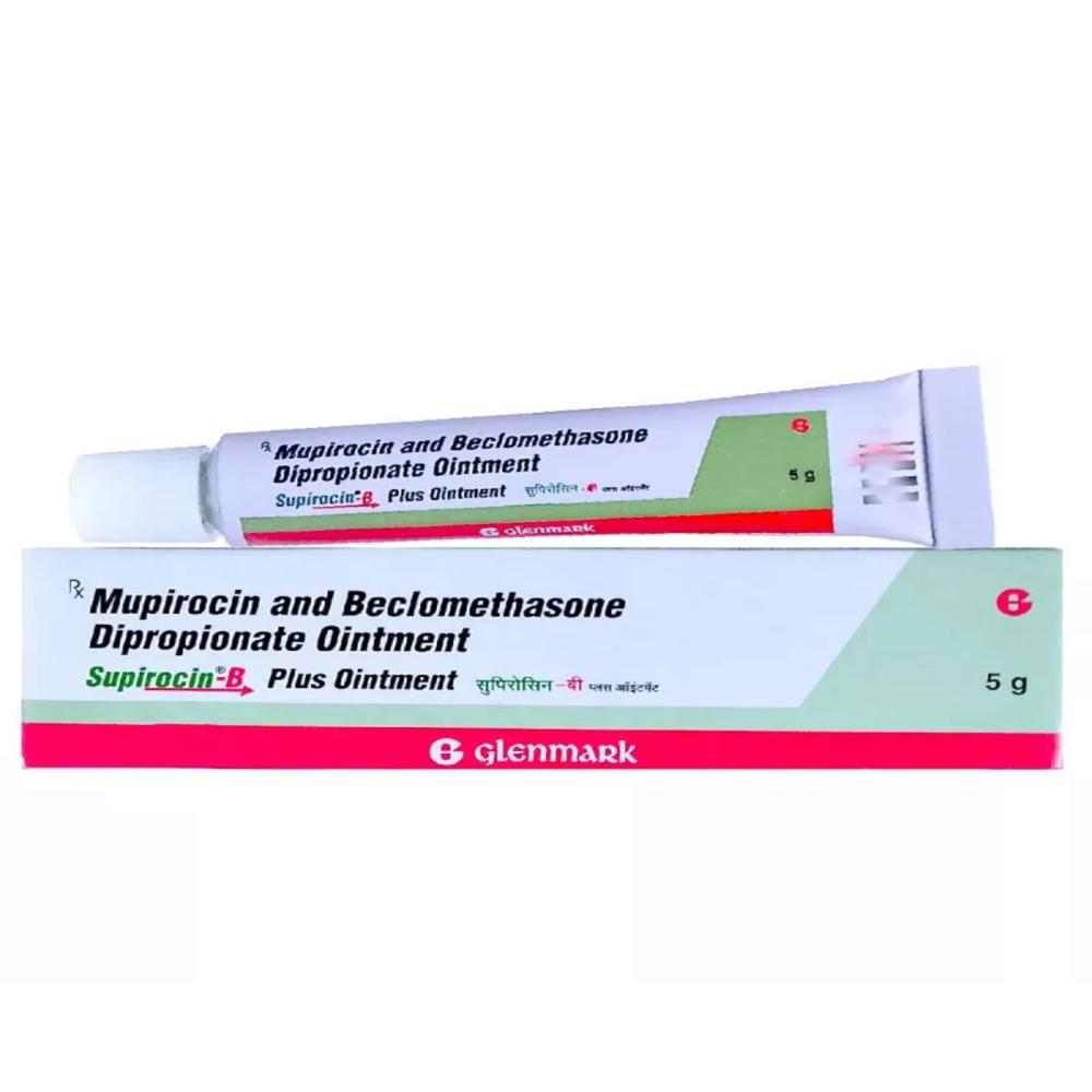 Supirocin-B Plus Ointment Mupirocin + Beclometasone 5Gm - Drug Type: General Medicines
