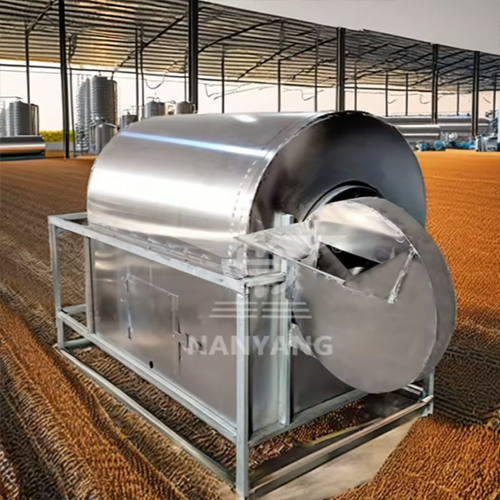 Household Dryer Drum Coffee Cocoa Beans Soybeans Nut Rotary Drum Dryer Walnut Peanut Flower Seeds Drying Machine - Material: Stainless Steel