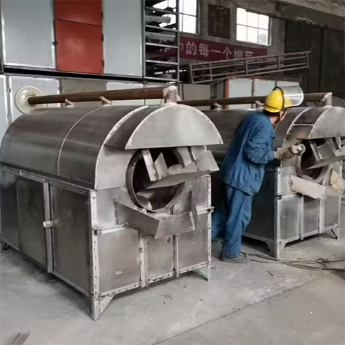 Household Dryer Drum Coffee Cocoa Beans Soybeans Nut Rotary Drum Dryer Walnut Peanut Flower Seeds Drying Machine - Material: Stainless Steel