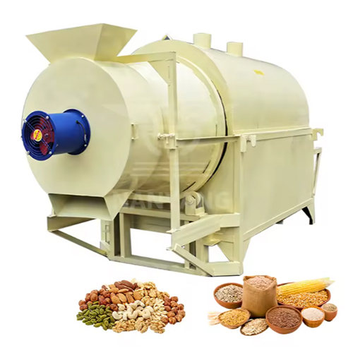 New Mini Food Mild Steel Grain Dryer Grain Drum Dryer Corn Rice Soybean Wheat Sorghum Dryer Drum Rotary Drying Machine