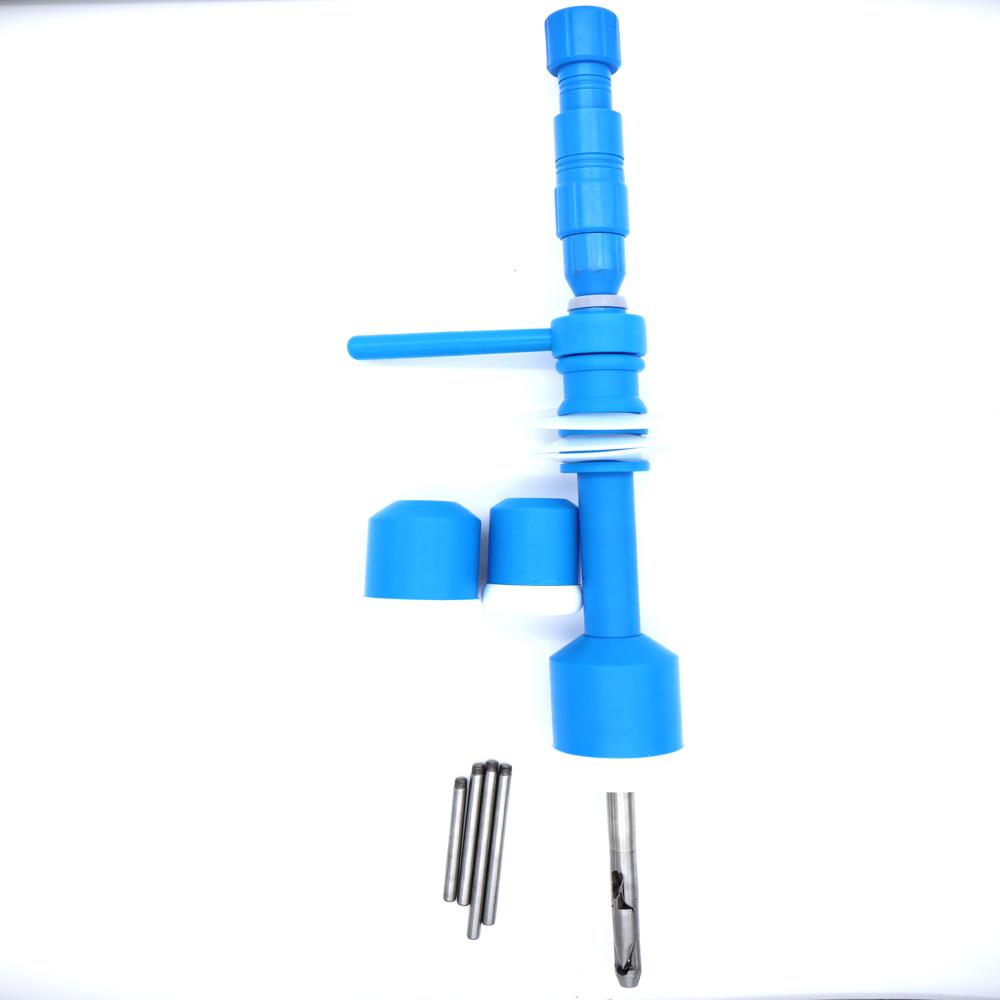 Mangeshkar Uterine Manipulator - Stainless Steel Standard Size Blue | Ergonomic Handle Flexible Shaft Adjustable Tip for Enhanced Surgical Precision