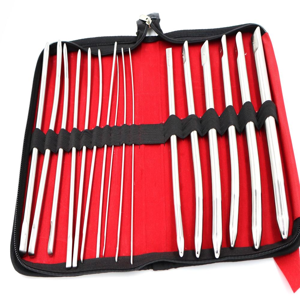 Hegar Dilator Set - Stainless Steel, 8-12 Pieces, Silver Color | Polished Surface, Double-ended Design, Manual Operation