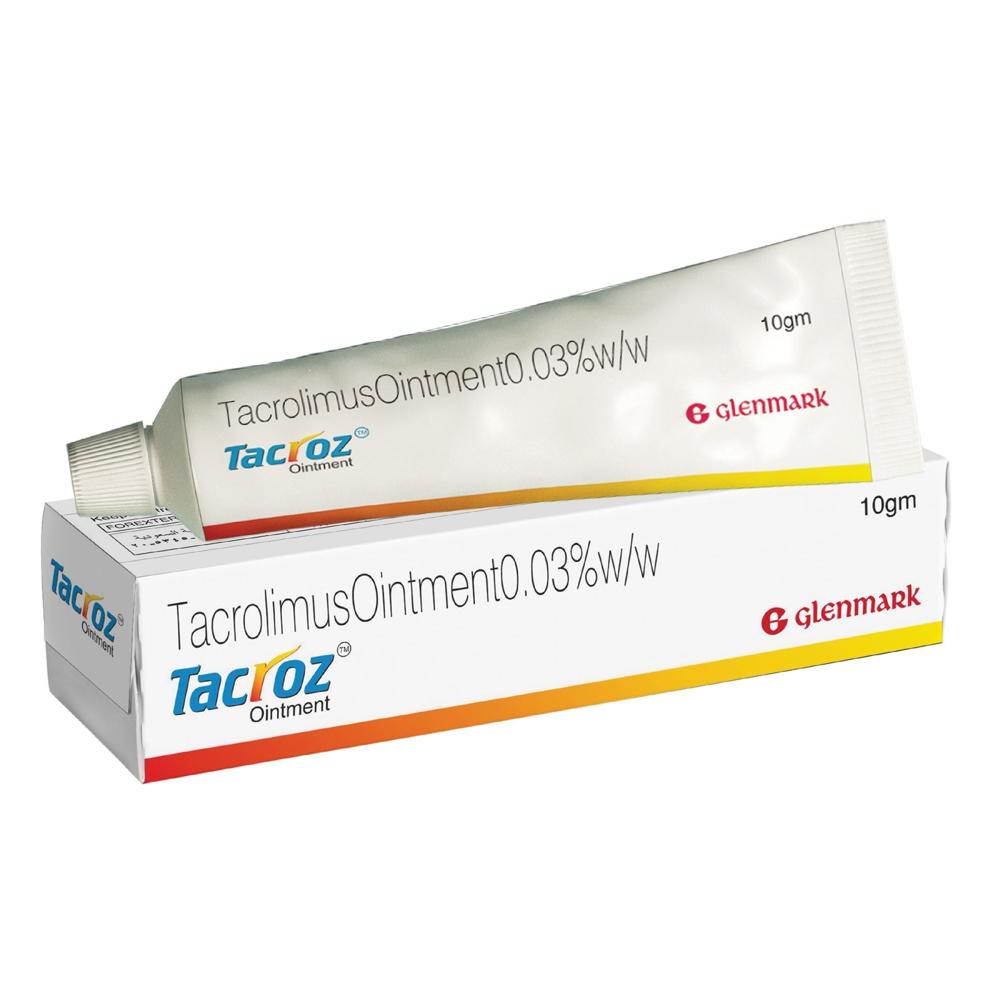 Tacroz Ointment Tacrolimus (0.03% W/w) 20gm - Drug Type: General Medicines