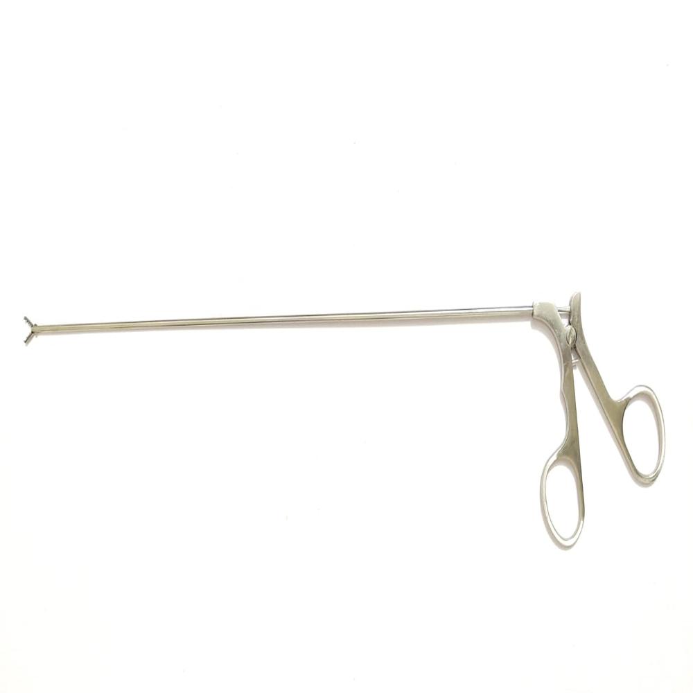 PCNL Alligator Jaw Forcep - Stainless Steel, Standard Size, Silver Color - Lightweight, Ergonomic Handle, Serrated Jaws for Precise Gripping