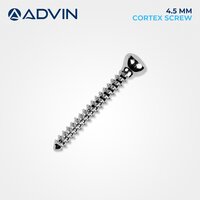 4.5mm Cortex Screw - Stainless Steel, Medium To Large Bone Stabilization | Reliable Compression, Optimal Thread Engagement, Trauma Orthopedic Applications