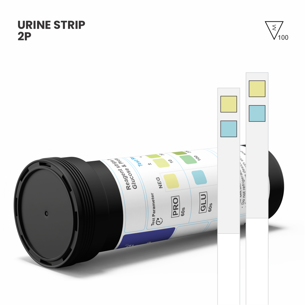 Labgene 2P Urinalysis Strips (Glucose & Protein) 100 Strips Per Bottle
