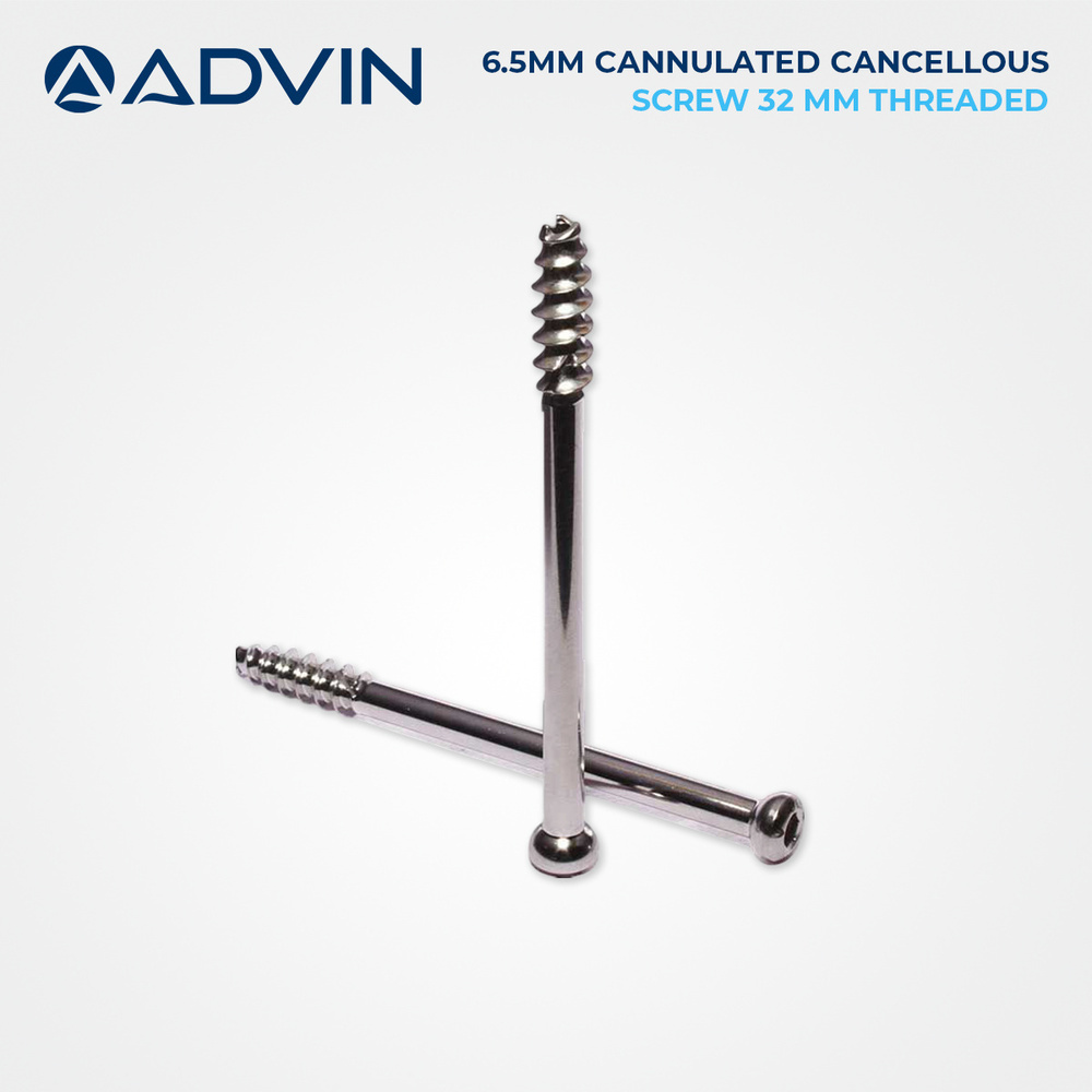 6.5mm Cannulated Cancellous Screw (32mm Threaded)
