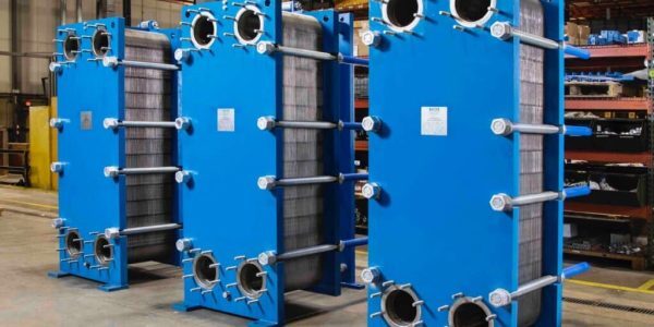 Plate Type Heat Exchangers - Color: Blue
