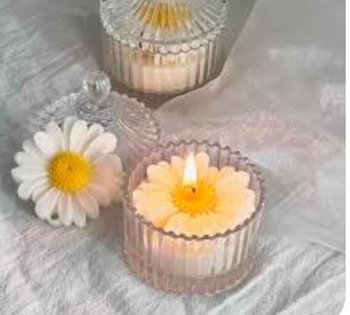 decorative glassa jar candle