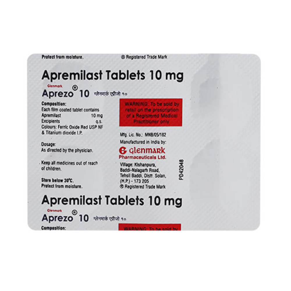 Aprezo 10 Apremilast (10mg) Tablet