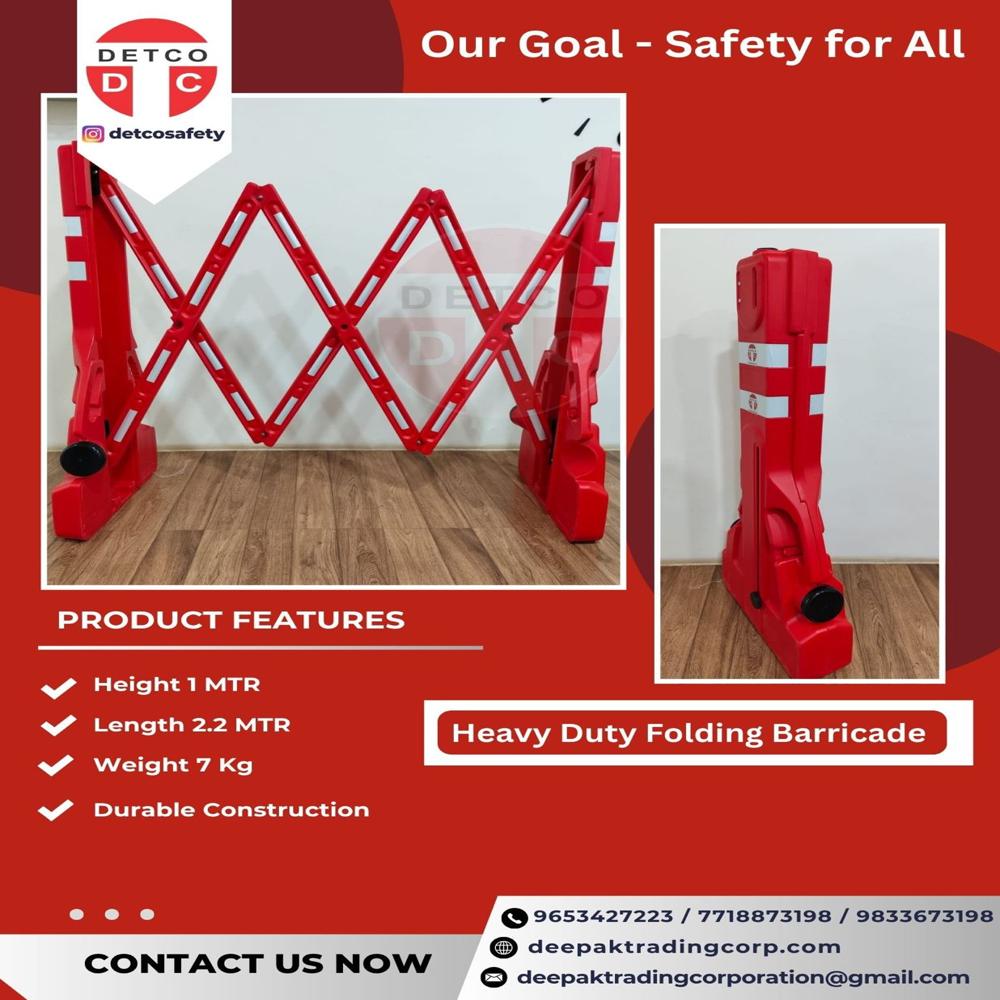 Heavy Duty Folding Barricade