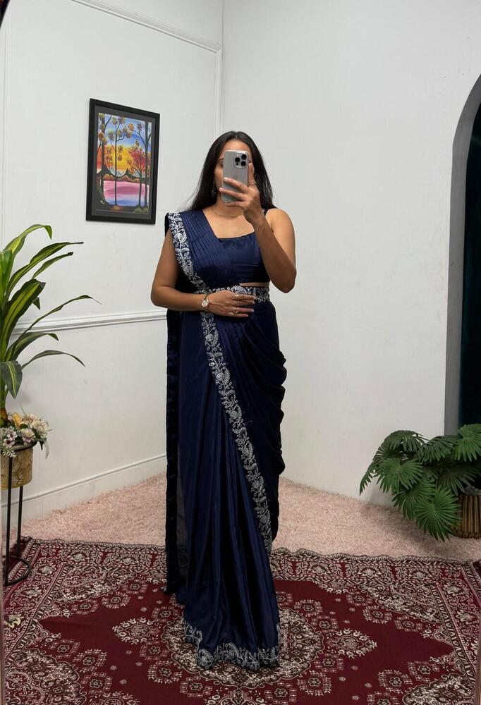 Georgette Heavy Sarees - Bust Size: 44 Inch (In)