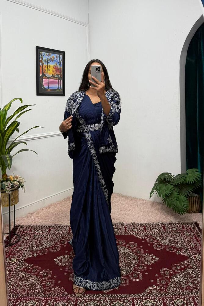 Georgette Heavy Sarees - Bust Size: 44 Inch (In)