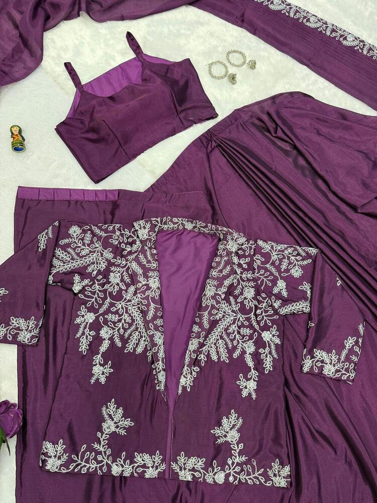 Georgette Heavy Sarees - Bust Size: 44 Inch (In)