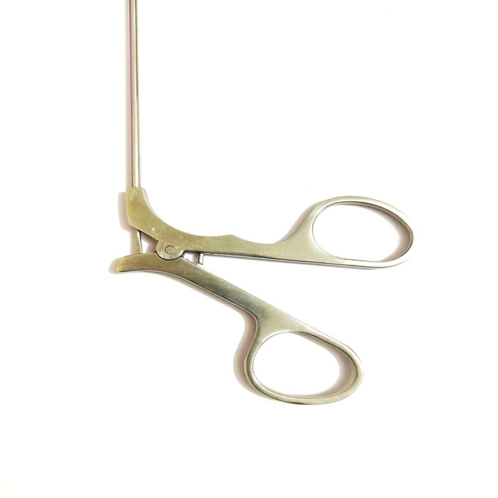 Pcnl Alligator Jaw Forcep - Stainless Steel, Standard Size, Silver Color - Lightweight, Ergonomic Handle, Serrated Jaws For Precise Gripping